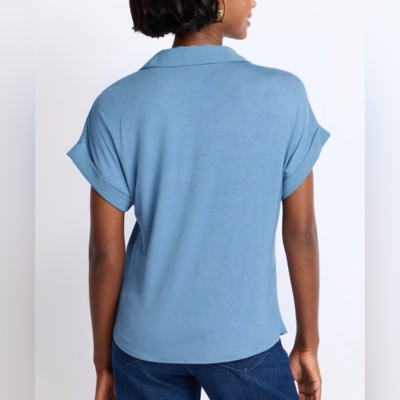 FORTUNE + IVY Gina Collared Blouse - S - Picture 2 of 10